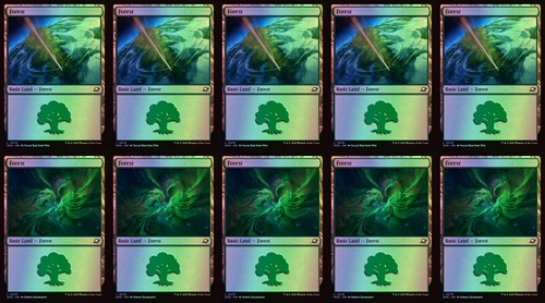 10x foil forest basic - 10x, land