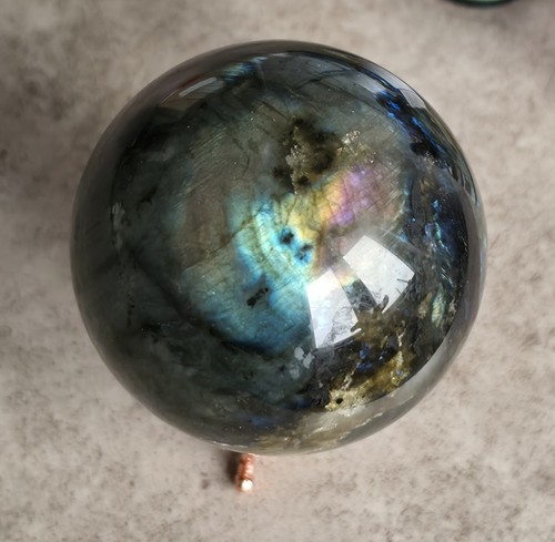 Labradorite sphere 566g 7mm - sphere,