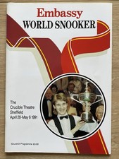 Embassy World Snooker Crucible 1991 Finals John Parrott Jimmy White Ted Lowe