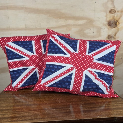 Union jack cushion covers pair - cushion,