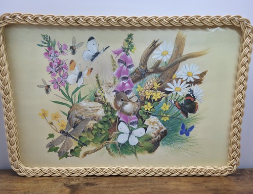 Melamine wicker tray - &,