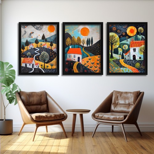 Modern landscape wall art - wall,