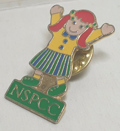 Vintage nspcc pin badge retro - vintage,
