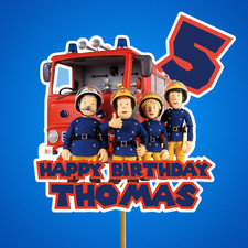 Fireman sam personalised happy - fireman,