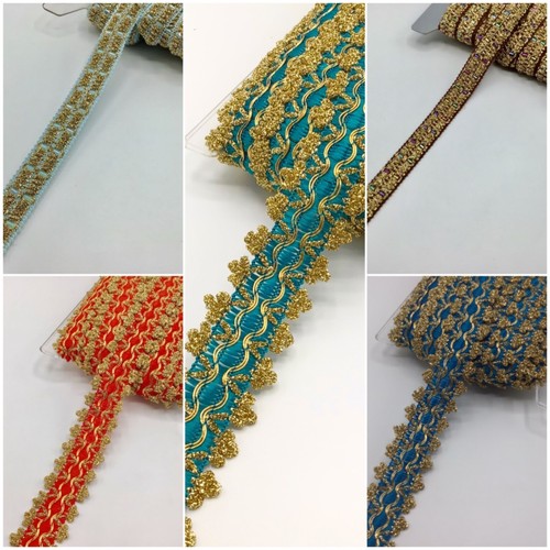 Lurex metallic sequin braid - lurex,