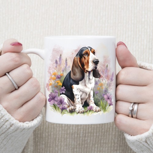 Basset hound coffee mug - basset,