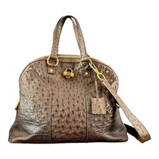 YSL Muse Rive Gauche Ostrich