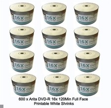 600 x Arita Ritek DVD-R 16x