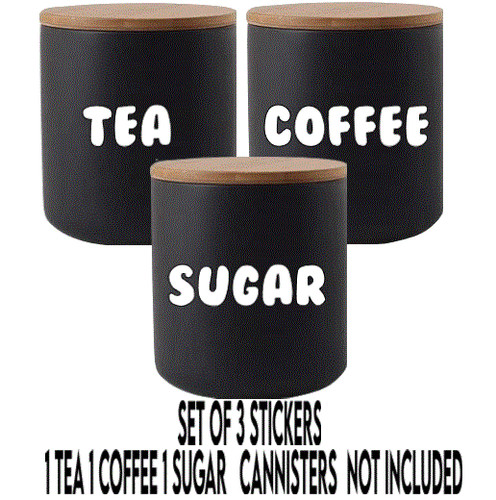 Coffee tea sugar vinyl - coffee,