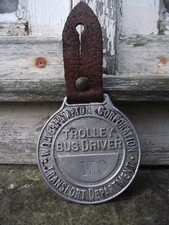 Vintage Wolverhampton Corporation Trolleybus Drivers Badge