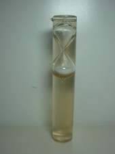 Unusual Glass Egg Timer Immersed Inside A Glass Cylinder Containing Liquid