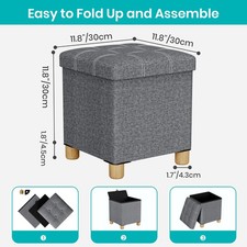 30x30x35cm Folding Ottoman