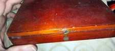 vintage g rowney small wooden paint box