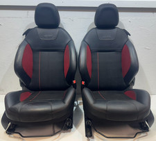 PEUGEOT 208 GTI MK1 12-15 Complete Set Half Leather GTI Seats WITH DOOR CARDS