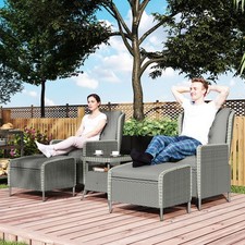 5 Piece Rattan Garden