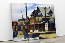 EDWARD HOPPER East Wind Over Weehawken Modern Canvas Wall Art Picture Print Home