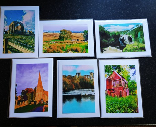 100 blank artwork greetings - 100,