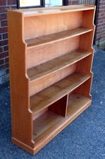 1960s vintage solid ash bookcase Cotswold School Arts & Crafts style book shelf