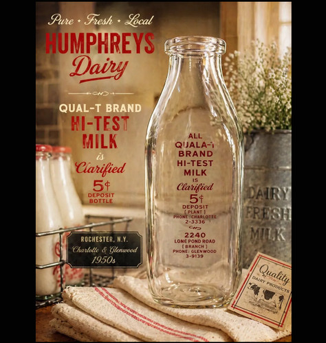 Vintage 1950s humphreys dairy - humphreys,