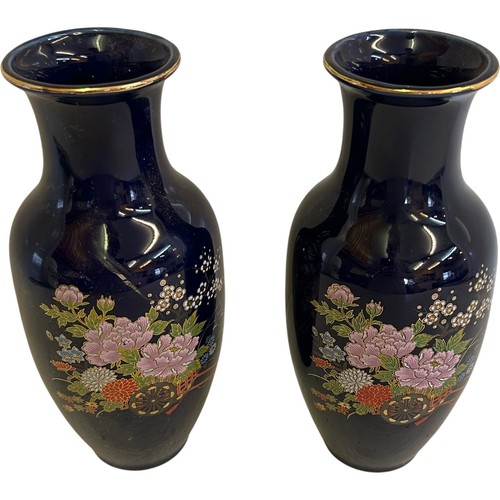 Japanese cloisonne vases - japanese,