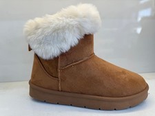 Ladies Women Fur Lined Flat