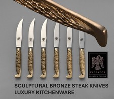 Bronze Steak Knife Set, 6