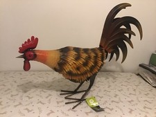 Orange  Metal Garden Sculpture