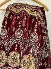 Bridal Asian Wedding Outfit Set Red with full set Jewellery