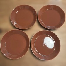 Unused Iittala Teema Vintage Brown Plates, 6.7 inches (17 cm), Set of 4