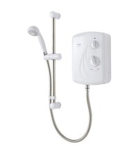 Triton Enrich 8.5kW Electric Shower White Manual Control 3 Settings 1m Hose