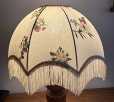 Vintage Lampshade Fabric Floral Dome  Lamp Shade 34cm Light Shade