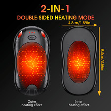 10000mAh 2 Pack Hand Warmers Rechargeable Electric Hand Warmers with Double Side