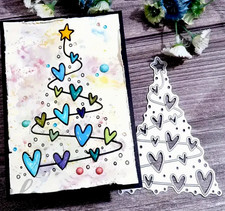 1pc Christmas Tree Heart Metal