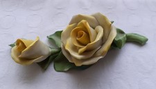 Herend Porcelain Rose Figurine