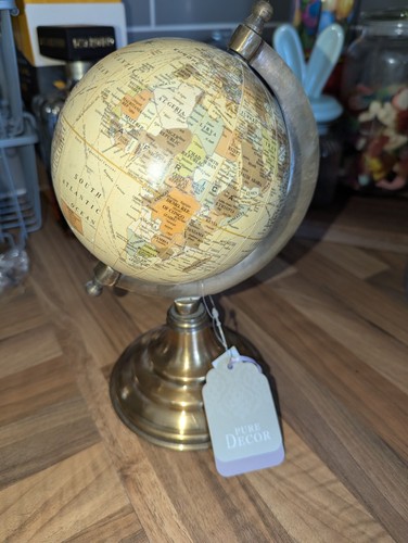 Pure decor globe 24x16cm brass - pure,