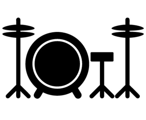 Drum kit vinyl decal - kit, sticker