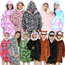 Kids Oversized Hoodie Blue