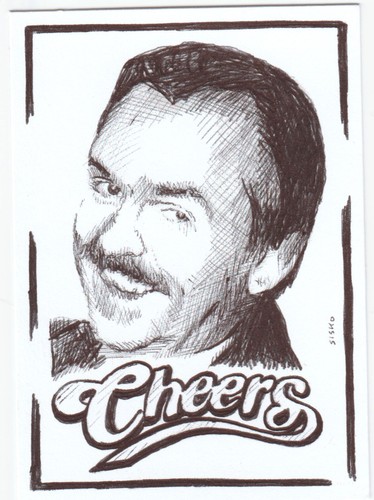Aceo art sketch card cheers - art,