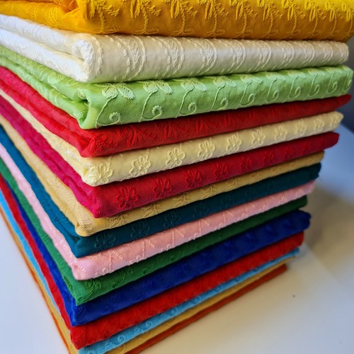 100 cotton lawn broderie - cotton,