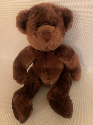 Chad valley teddy - teddy, plum