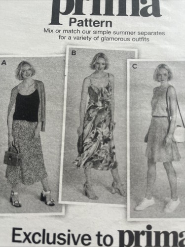 Prima sewing pattern summer - prima,