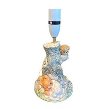 Hand painted Tinkerbell Nursery Lamp Sleeping Bunny By John Valentine England