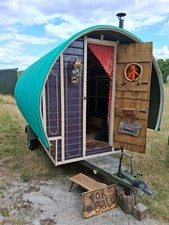 Bowtop wagon shepherds - wagon,, hut