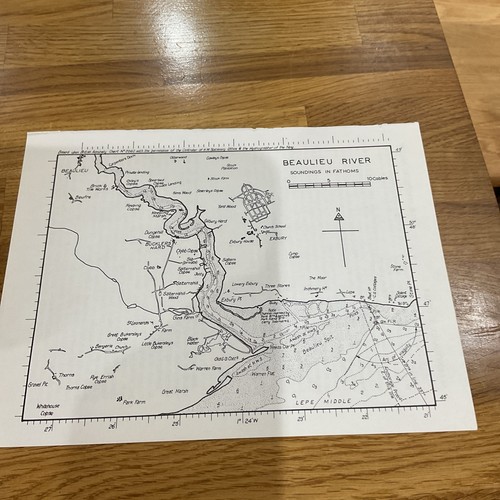Vintage sea chart nautical - chart, /