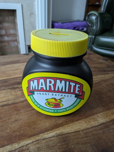 Marmite moneybox piggy bank - marmite,