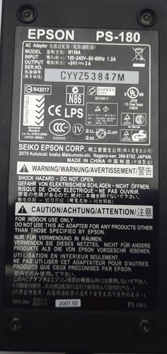 Used epson 180 - ps-180, adapter