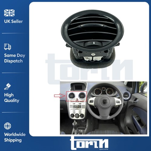 Black dash heater air vent - black,