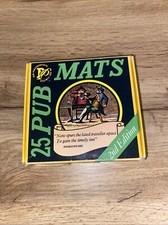 25 Brititsh Pub Mats 2nd edition Vintage Man cave Home Bar Games Room
