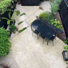 Sahara beige limestone paving - beige,