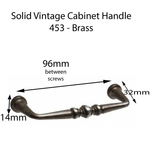 Solid vintage drawer - drawer, pulls